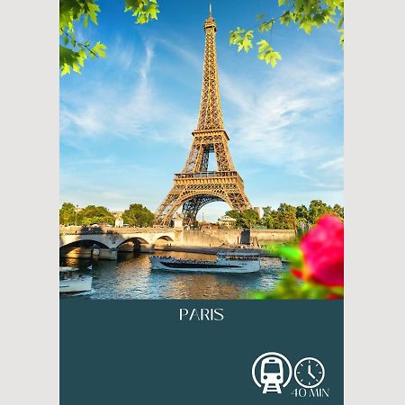 Appartement-Paris-Disney-Terrasse-Jardin-Parking Vaires-sur-Marne Exterior foto