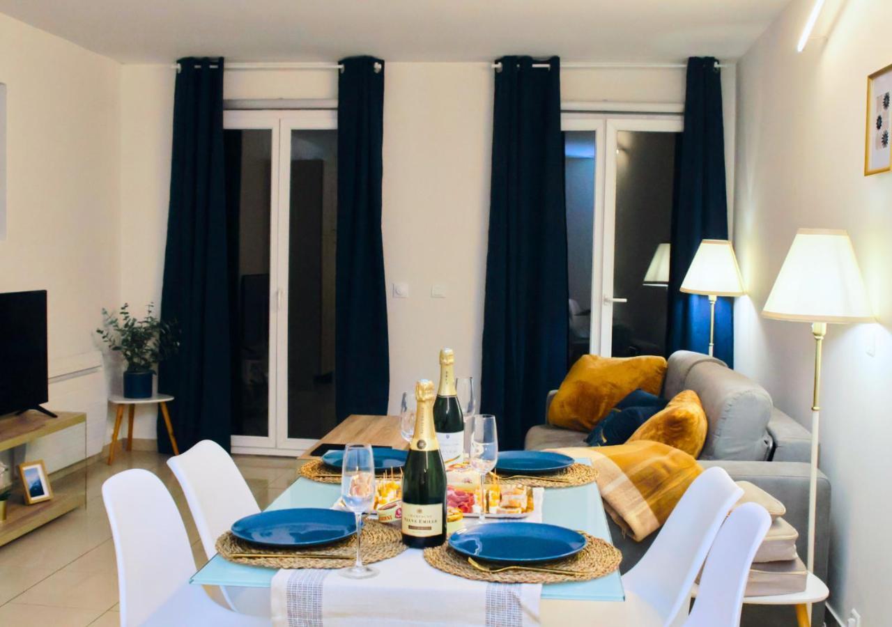 Appartement-Paris-Disney-Terrasse-Jardin-Parking Vaires-sur-Marne Exterior foto